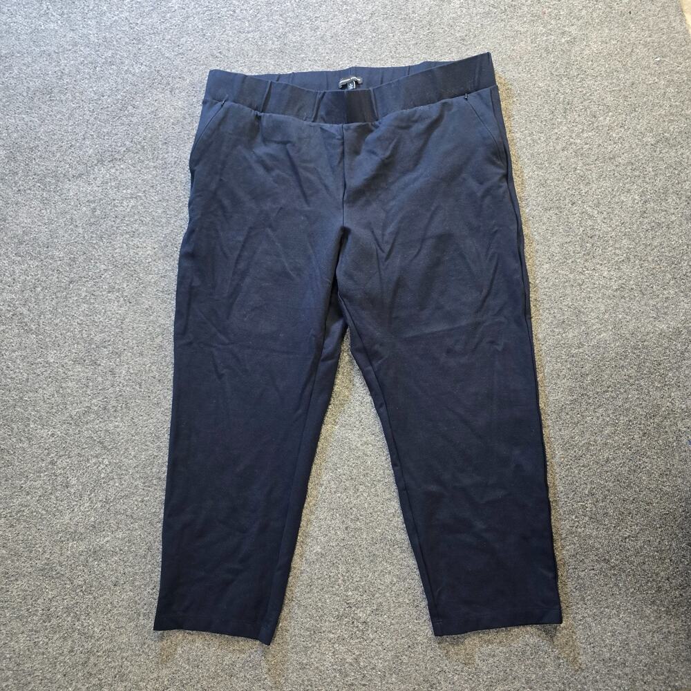 Universal Standard Pant Womens Size Large Blue Skinny Leg Zipper Pockets Casual
